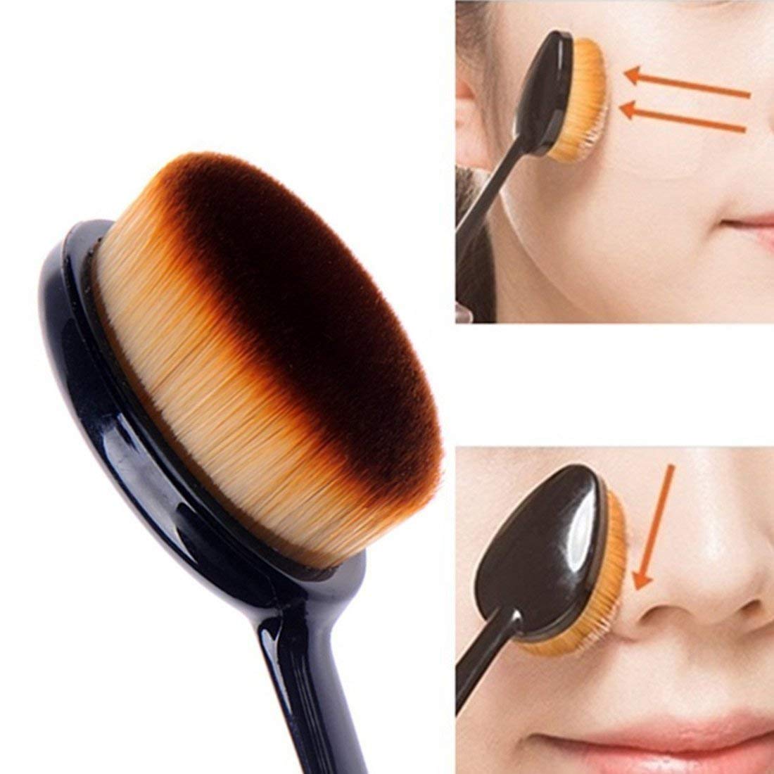 Elecsera Make Up Foundation Powder Concealer Oval Blending Brush (Pack of 1)