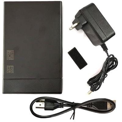 USB 2.0 SATA HDD/SSD Enclosure | 2-in-1 (6.3/8.8)cm (2.5/3.5) Inch External Hard Drive Case for Laptop & Desktop