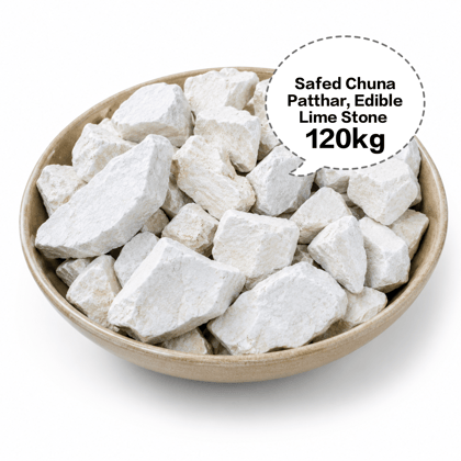 Safed Chuna Patthar, Edible Lime Stone, Paan Chuna Stone, Natural Lime Stone, White Lime Stone 120kg Safed Chuna Patthar, Edible Lime Stone, Paan Chuna Stone, Natural Lime Stone, White Lime Stone 120kg