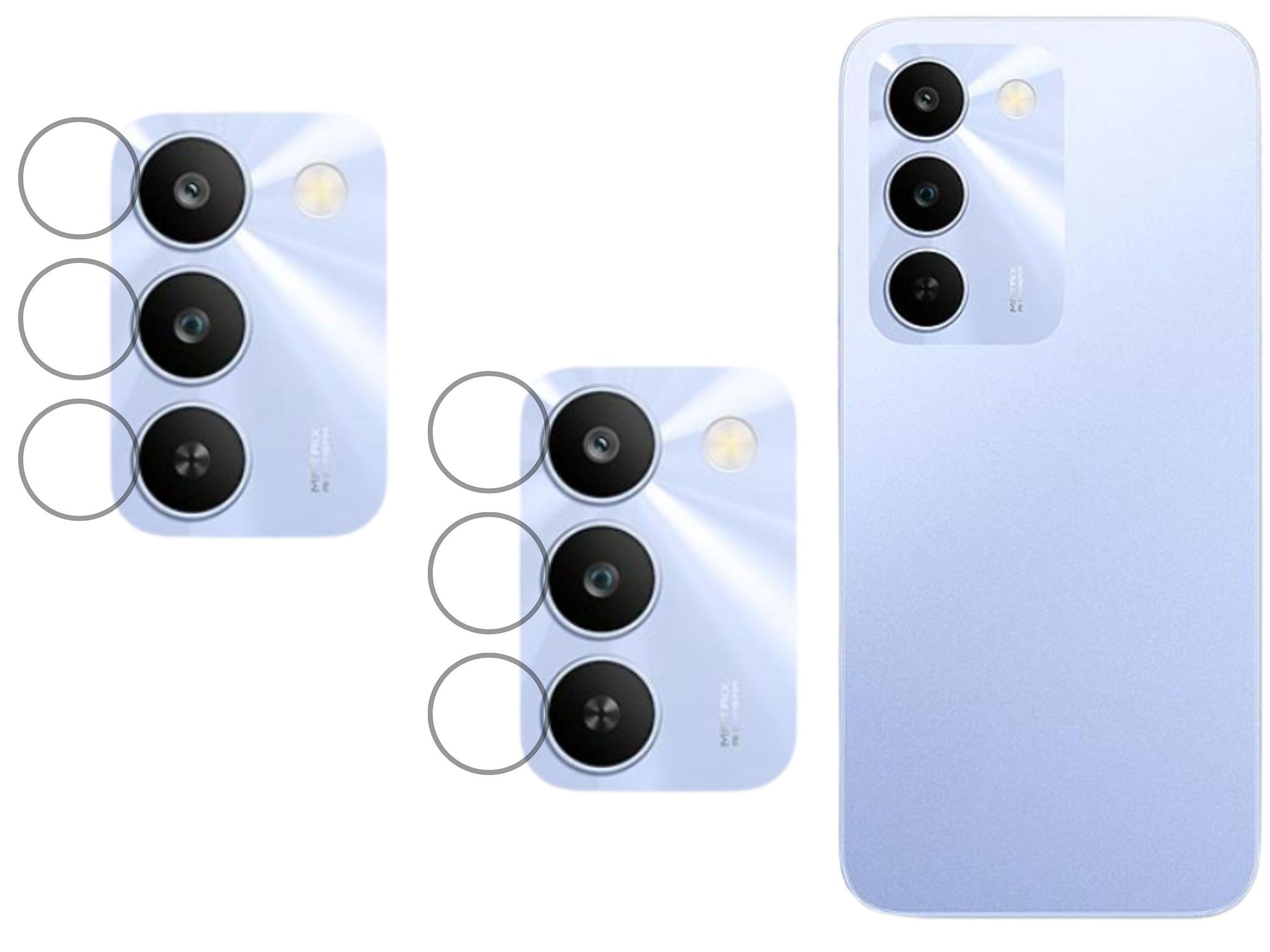 ISAAK Back Camera Lens Protector compatible for Realme C83 (Pack of 2)