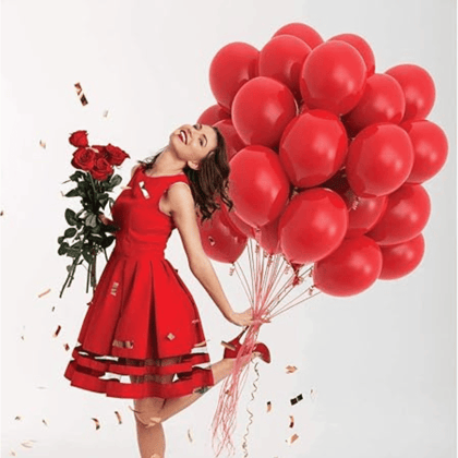 Red Latex Balloons 10" - 50PC Red Latex Balloons 10" - 50PC