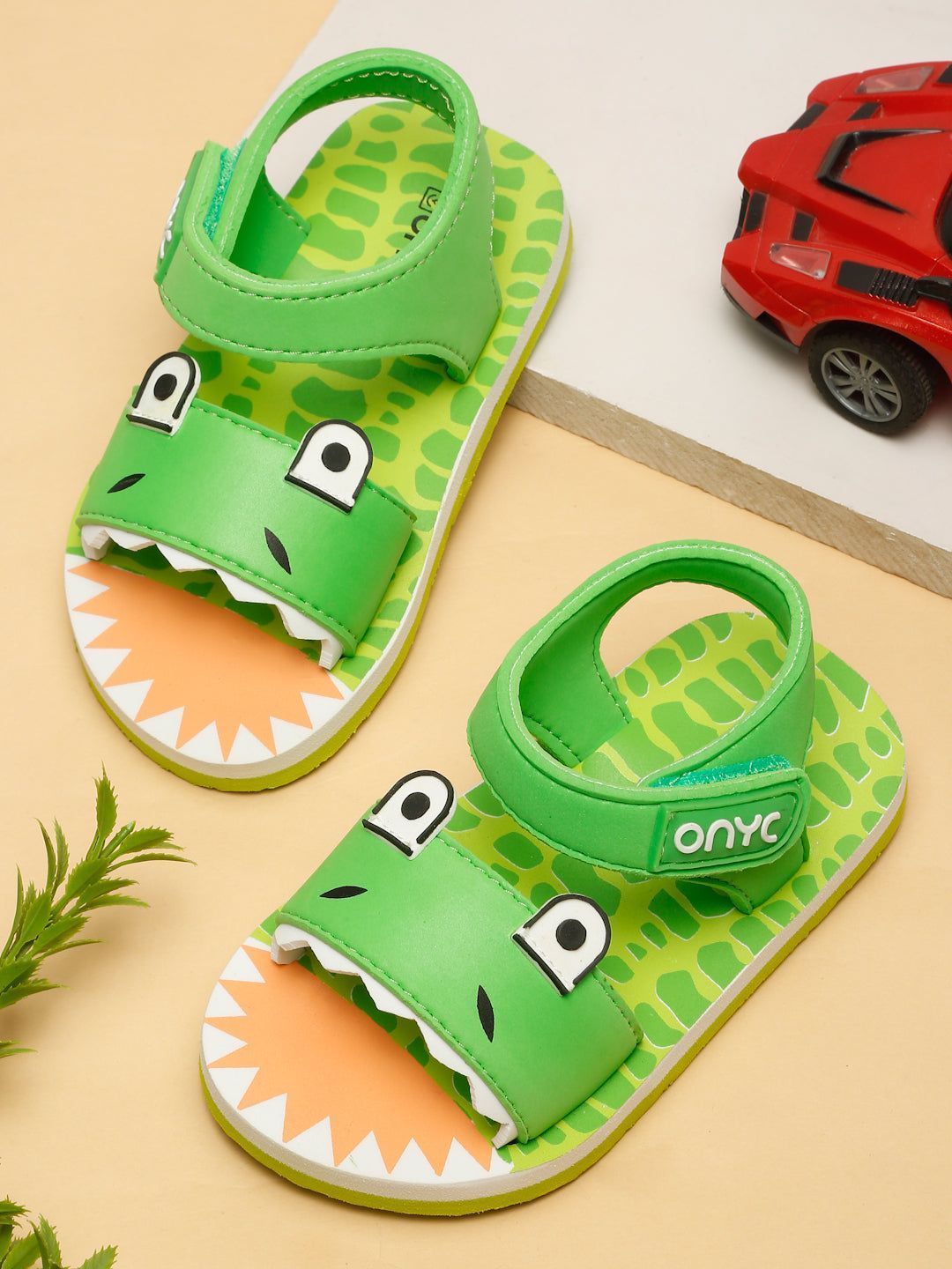 Premium Crocodile Artistic Sandals - Green (Unisex)