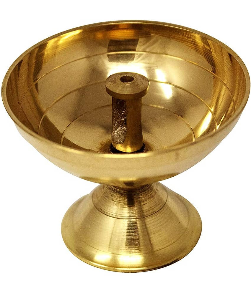 BHARDWAJ RETAILS Brass Floor Diya - Pack of 1