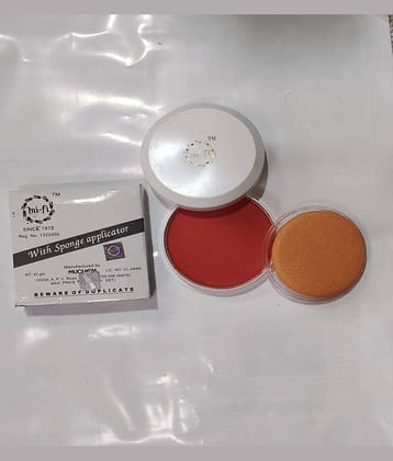 mifi Pan-Cake - Make up Powder For Classical Dance - Red Colour PANC-CAKE - Pack Of 1