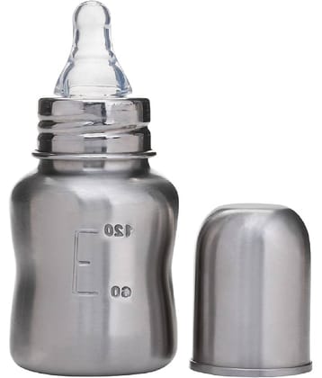 BBYARAJ 120 Silver Feeding Bottle ( Pack of 1 )