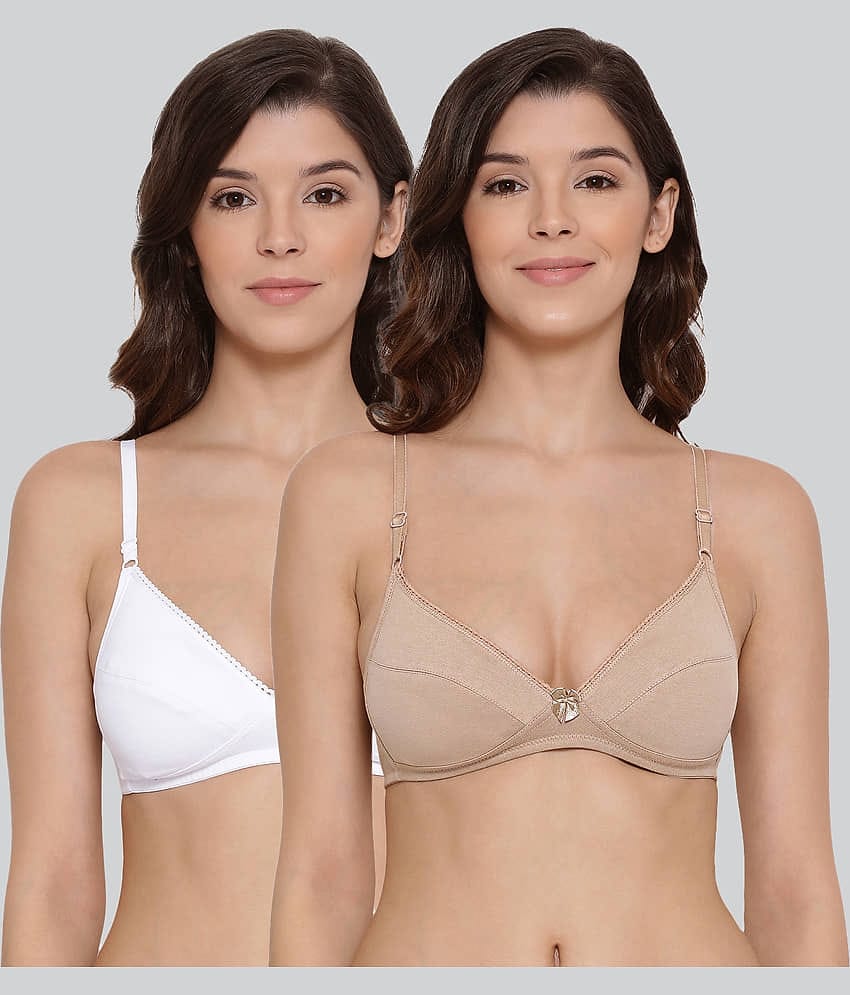 LYRA Pack of 2 Cotton Women's Everyday Bra ( Multicolor )