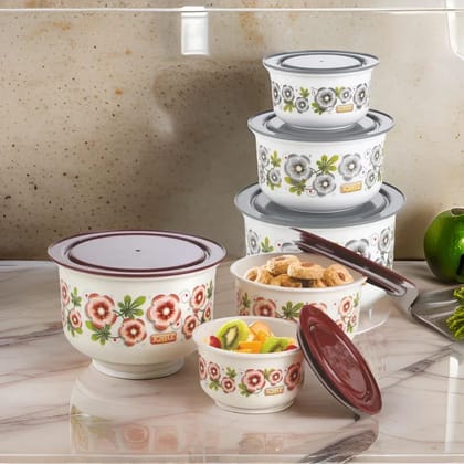 Joyful Blossoms Storage Containers Set of 3 300ml, 600ml, 1200ml Airtight Food Storage Boxes Kitchen Organizer Containers