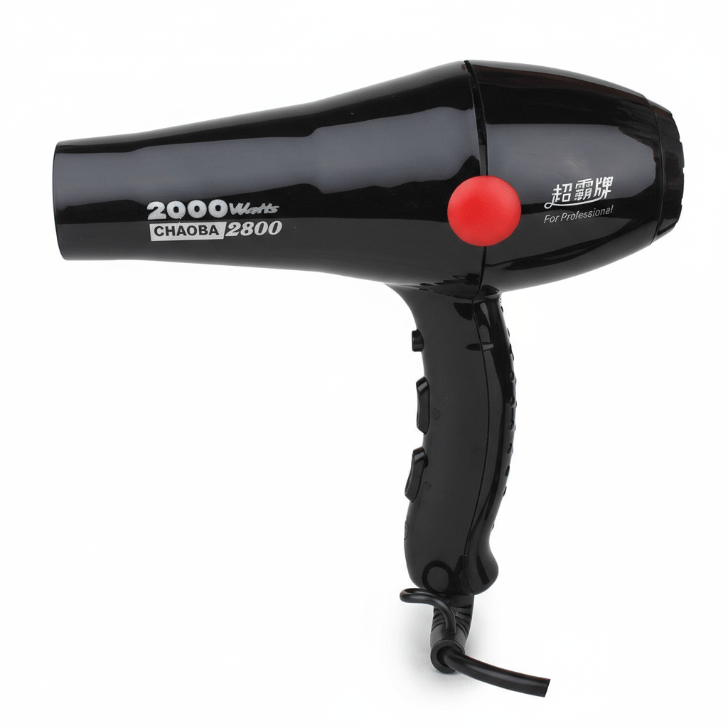 Chaoba Hair Dryer, 2000 Watts Professional Hot and Cold Hair Dryers with 2 Switch Speed Setting and Thin Styling Nozzle,Diffuser, for Men and Women (Standerd)