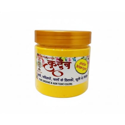 KUTUMB HERBAL ORGANIC GULAL YELLOW(200GM)
