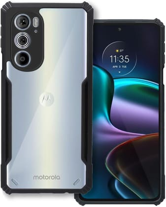 PLUGTECH Slim Shockproof Case | Matte Black Soft | Drop Protection | Precise Cutouts | Premium Mobile Cover for Moto Edge 30 Pro