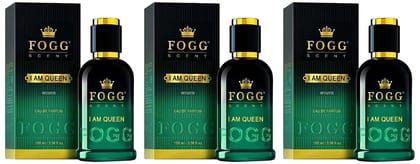 Fogg Women's Long-Lasting Fresh & Floral Fragrance I Am Queen Scent, Eau De Parfum Spray, 100ml (Pack Of 3) Fogg Women's Long-Lasting Fresh & Floral Fragrance I Am Queen Scent, Eau De Parfum Spray, 100ml (Pack Of 3) - Green / 100 ml (Pack of 3)