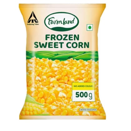 Farmland Frozen Sweet Corn - 500 gm - One pack of frozen sweet corn