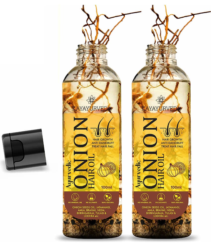 KAYAYURVEDA Anti Hair Fall Onion Oil 200 ml ( Pack of 2 )