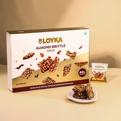Loyka Almond Brittle Jumbo Gift Box (360g) | Premium Roasted Almonds | Gifting & Celebrations