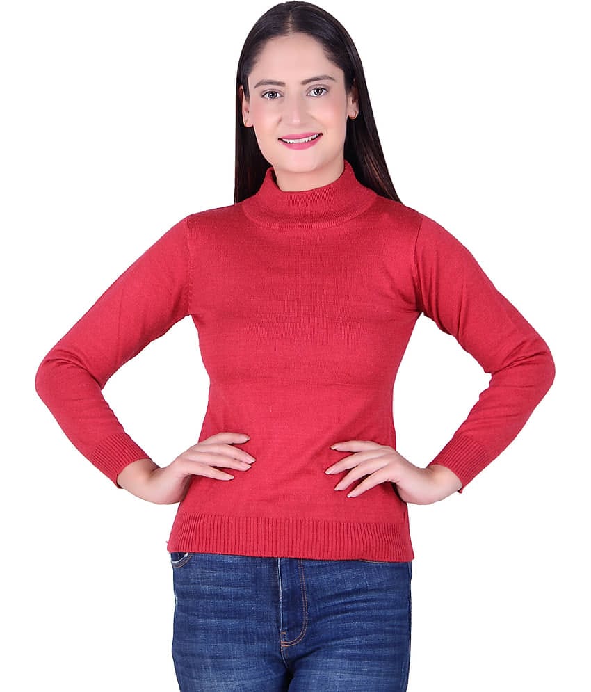 Ogarti Acrylic Red Pullovers