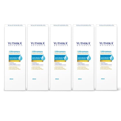 Yuthika Ultramax Deep Intense Moisturizing Cream for Dry to Very Dry Skin 40ml Pack of 5, Dermatologically Tested