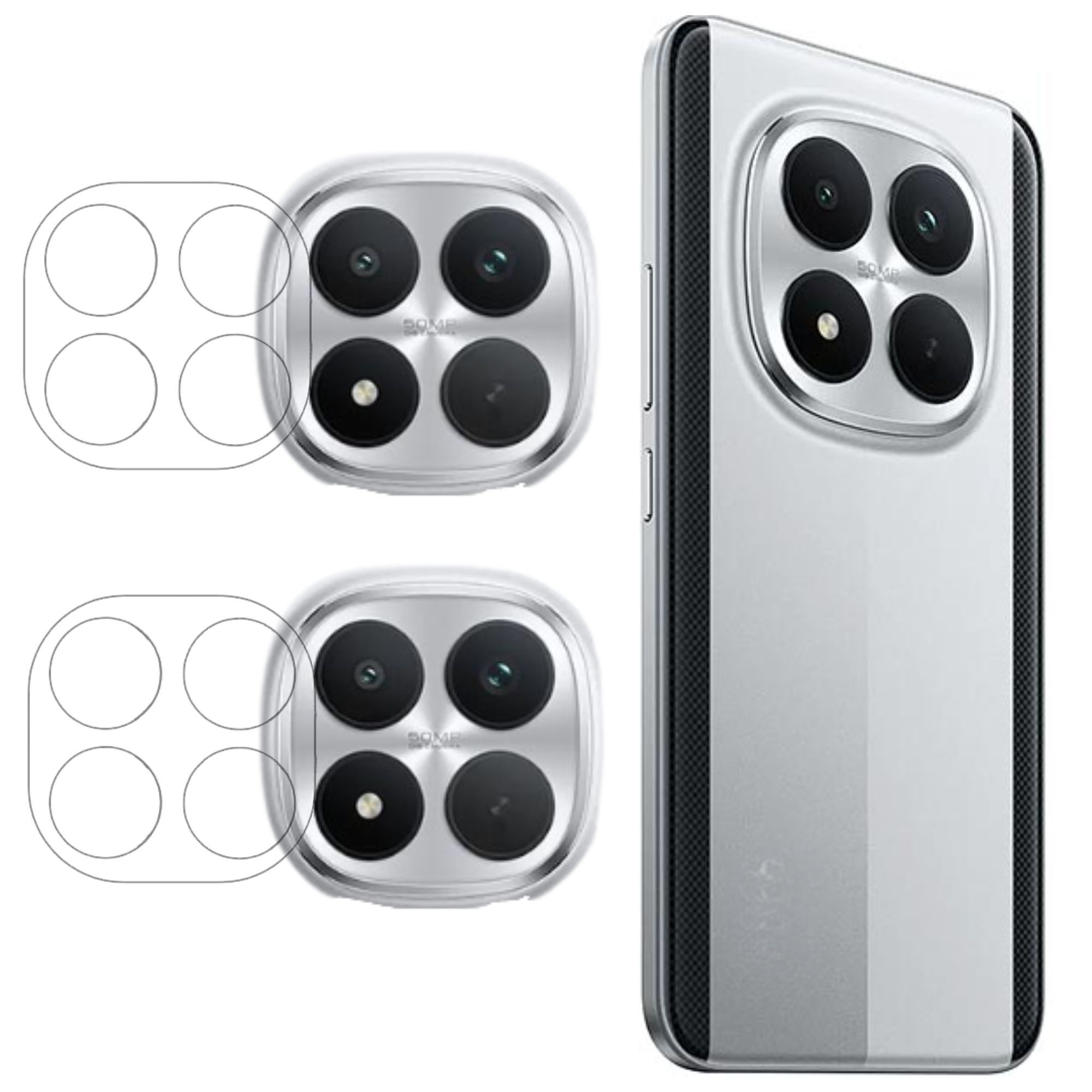 ISAAK Back Camera Lens Protector compatible for POCO M8 Pro 5G (Pack of 2)