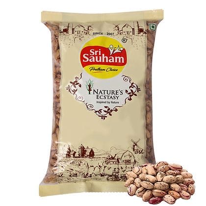 Sri Sauham Rajma Chitra, Unpolished Kidney Beans - 500G