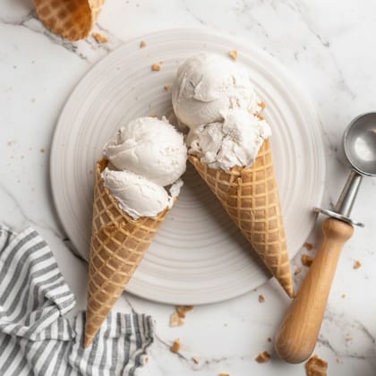 Classic Waffle Ice Cream Cones - 200 gm - 80 individual waffle ice cream cones