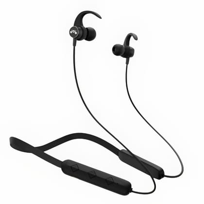 Aethon Beats Neckband Earphones with 24 hrs Playtime | Black Aethon Beats Neckband Earphones with 24 hrs Playtime | Black