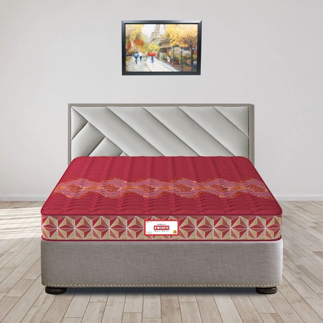 COIRFIT Day Dream with 36 YEARS OF TRUST 5 Inch Queen Size Coir Foam Mattress(72X60 Inches), Double-Sided PU Foam Quilt | Durable & Lightweight |5-Year Warranty