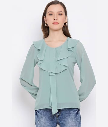 ALL WAYS YOU Women's Polyester Regular Top ( Green )