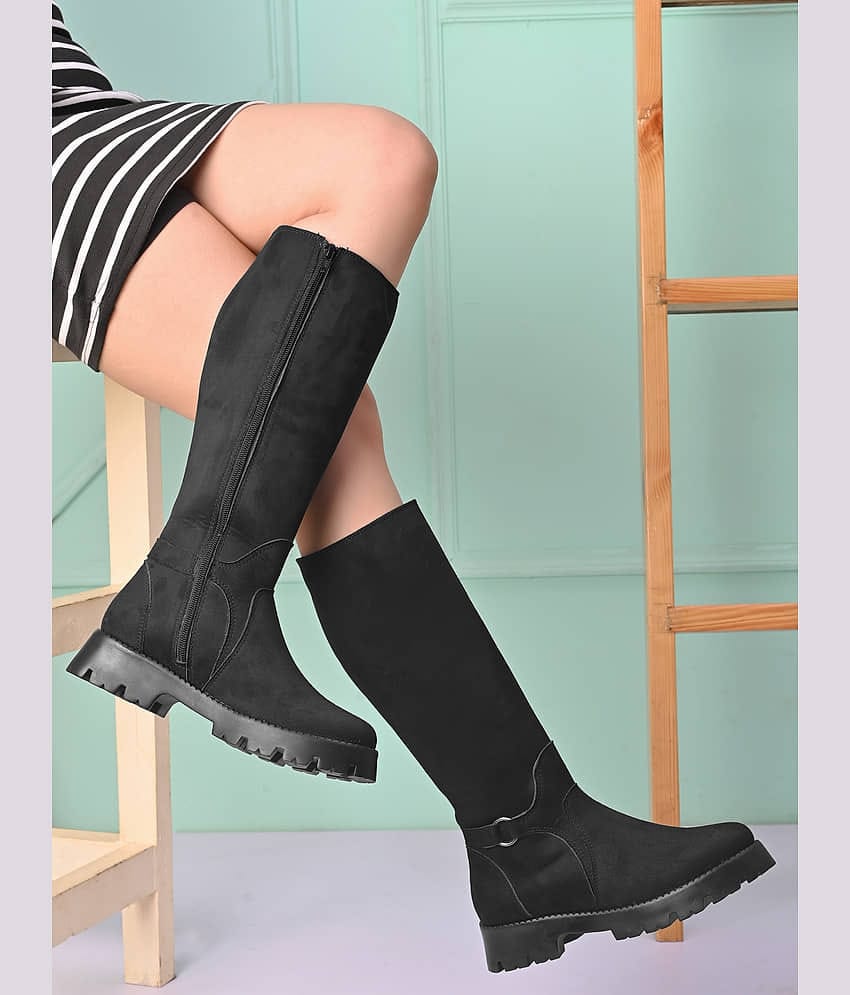 Fashion Victim Black Women's Knee Length Boots