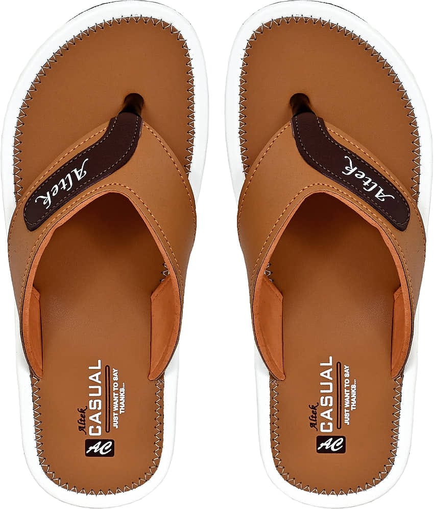 Altek Tan Men's Thong Flip Flop