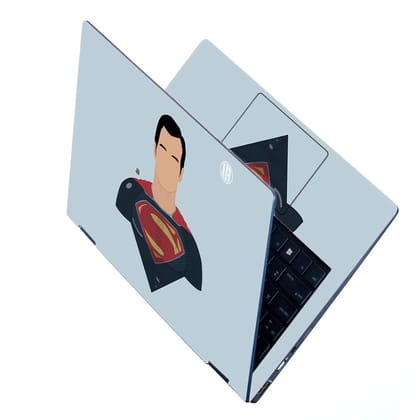 Full Body Laptop Skin Stickers Decal Cover for All Models (15.6 inch) Minimalist superman-1