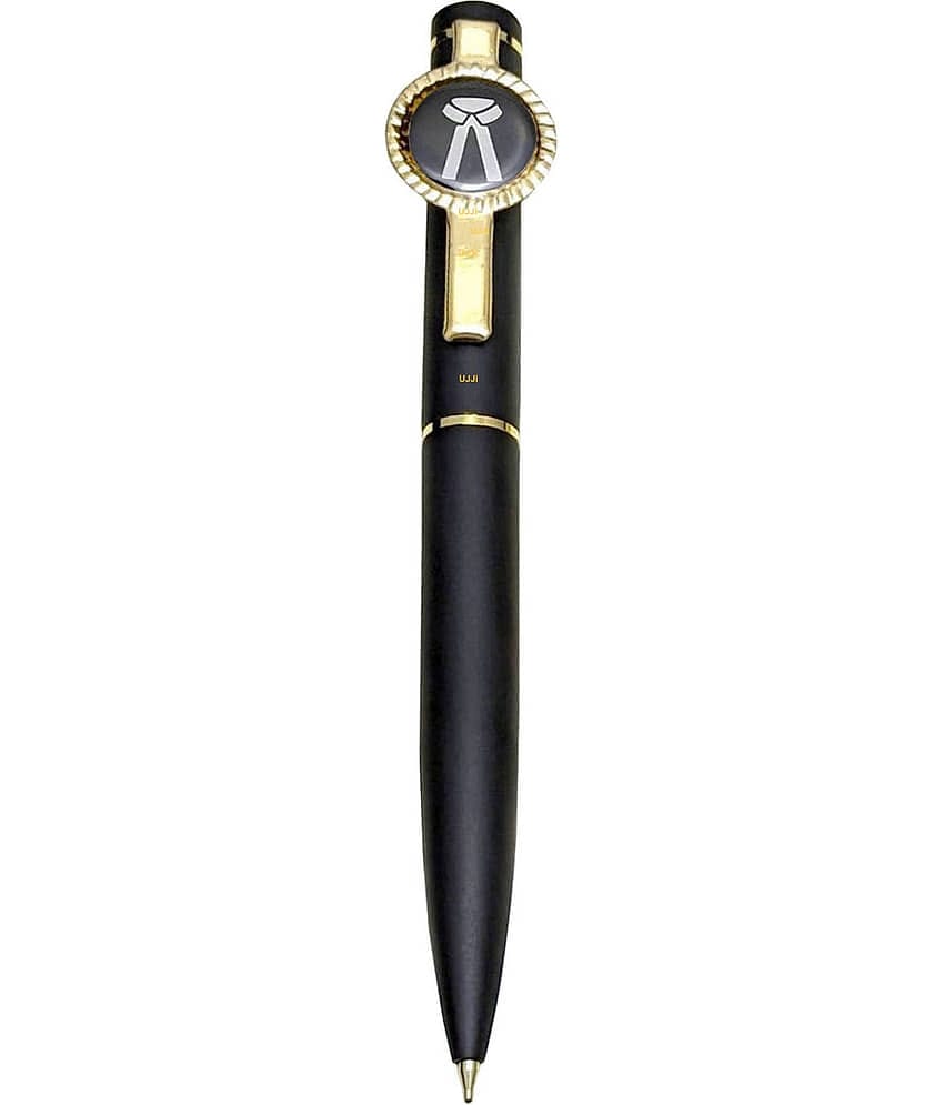 UJJi Brass Material Advocate Logo Black Ball Pen