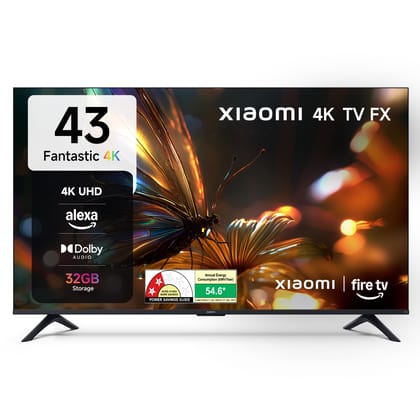 Xiaomi 108 cm (43 inch) FX Ultra HD 4K Smart LED Fire TV L43MB-FIN Xiaomi 108 cm (43 inch) FX Ultra HD 4K Smart LED Fire TV L43MB-FIN - black / 43 inches