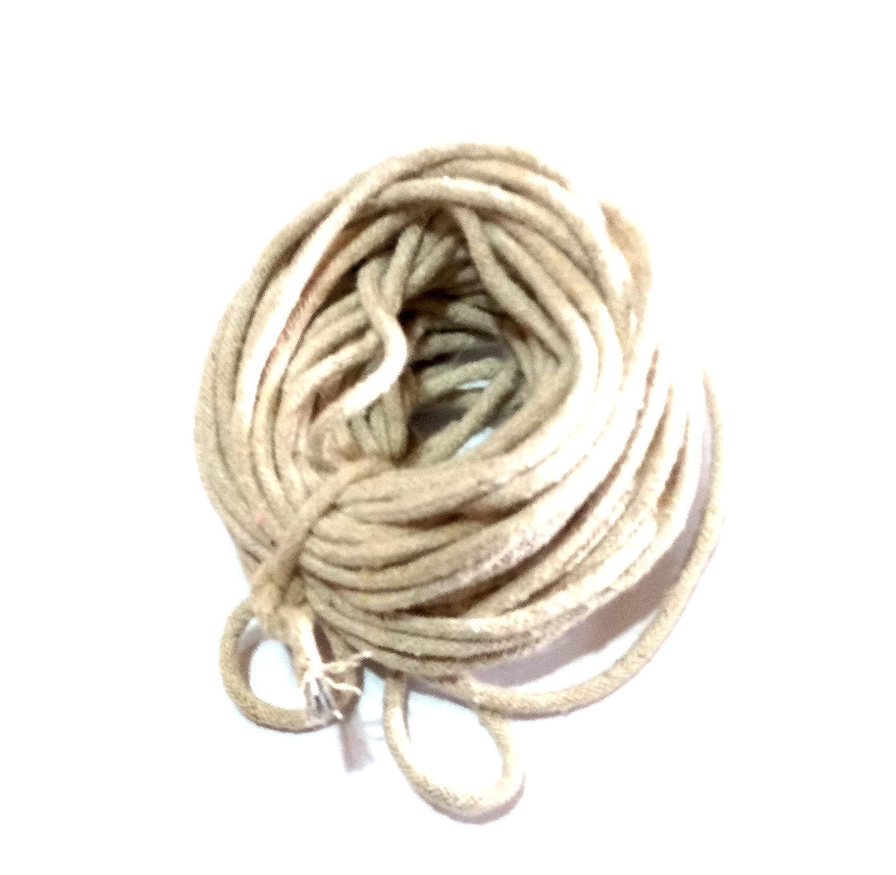 Nawani 20 Meter 6mm Natural Beige Cotton Twisted Cord Braided Rope