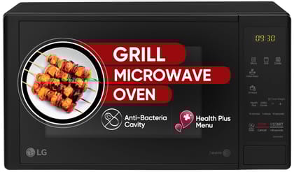 LG 20 L Grill Microwave Oven (MH2044DB, Black, Quartz Heater, I-Wave Technology, Indian Cuisine, Auto Cook Menu, Steam Clean, Anti-Bacterial Cavity & Health plus Menu) LG 20 L Grill Microwave Oven (MH2044DB, Black, Quartz Heater, I-Wave Technology, India