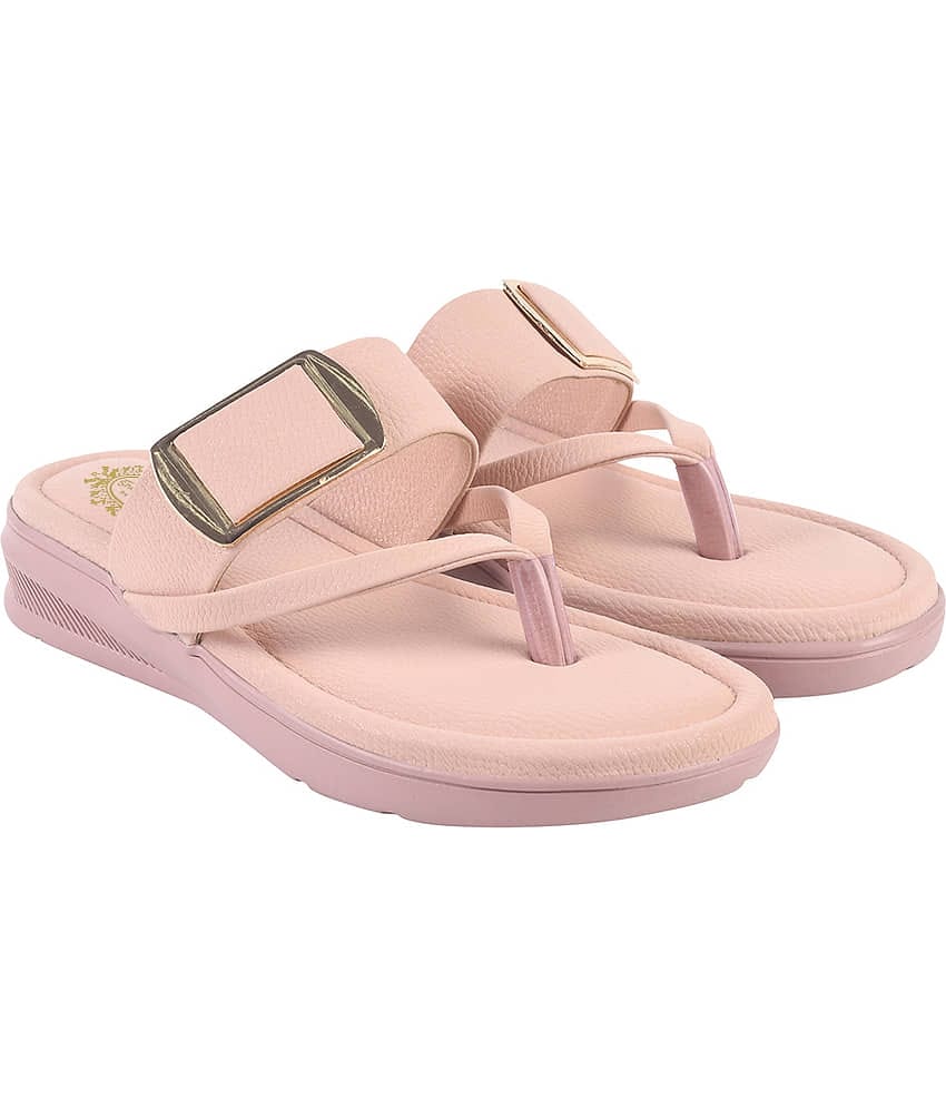 Shoetopia Beige Women's Slip On Heels