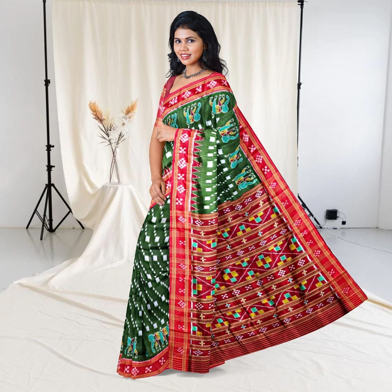 Pasapalli Boarder Khandua Silk Saree