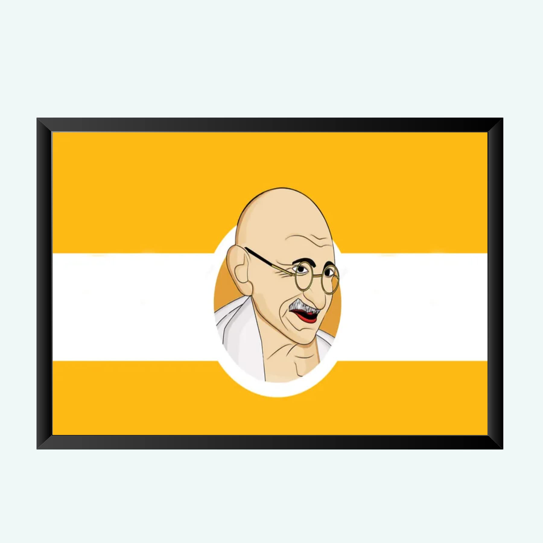 NOKKES Gandhi ji Wall Photo Frame For And Wall Decoration Wall Photo Frame Size 8X12 Inch_6