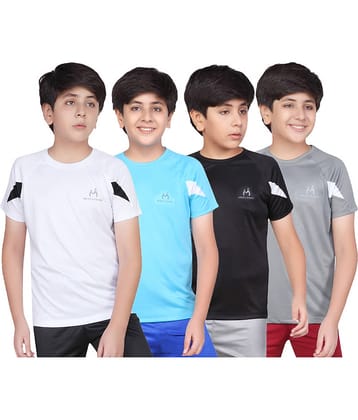 MIST N FOGG Pack of 1 Boys Polyester T-Shirt ( Multi Color )