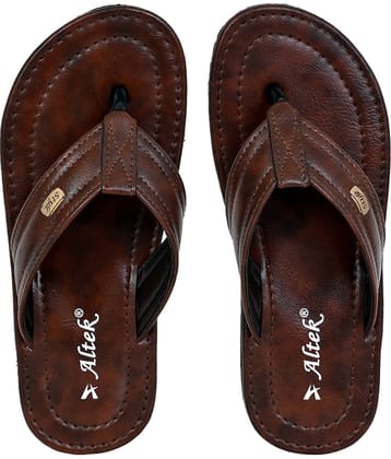 Altek Brown Men's Thong Flip Flop