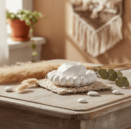 Combo 5 - round bubble tray + Heart Candle Holder