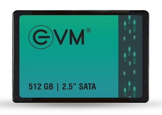EVM 512GB 2.5-Inch SATA III Internal SSD  550MB/s Read & 500MB/s Write, 3D NAND, 5-Year Warranty, Laptop & Desktop Solid State Drive (EVM25/512GB)