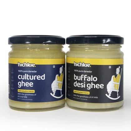 Pack of 2 | 180ml | Buffalo Desi Ghee | Cultured Ghee | Bilona Method | Lab Tested. Pack of 2 | 180ml | Buffalo Desi Ghee | Cultured Ghee | Bilona Method | Lab Tested.