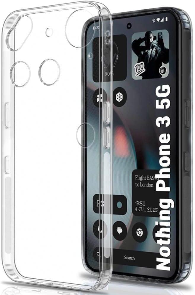 PLUGTECH TPU Ultra Hybrid Clear Camera Protection Back Cover Case for Nothing Phone 3