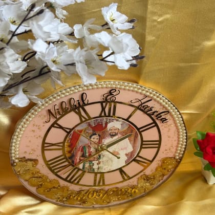 Resin Wall Clock Modern Home Decor