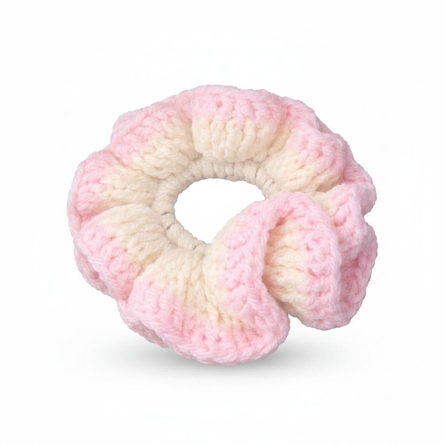 Colorful Crochet Scrunchie