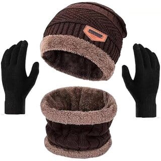 Eastern Club Unisex Brown Woolen Winter Cap (Pack of 3) Eastern Club Unisex Brown Woolen Winter Cap (Pack of 3)