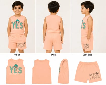 Boys Cartoon Graphic Tee + Logo Shorts Set
