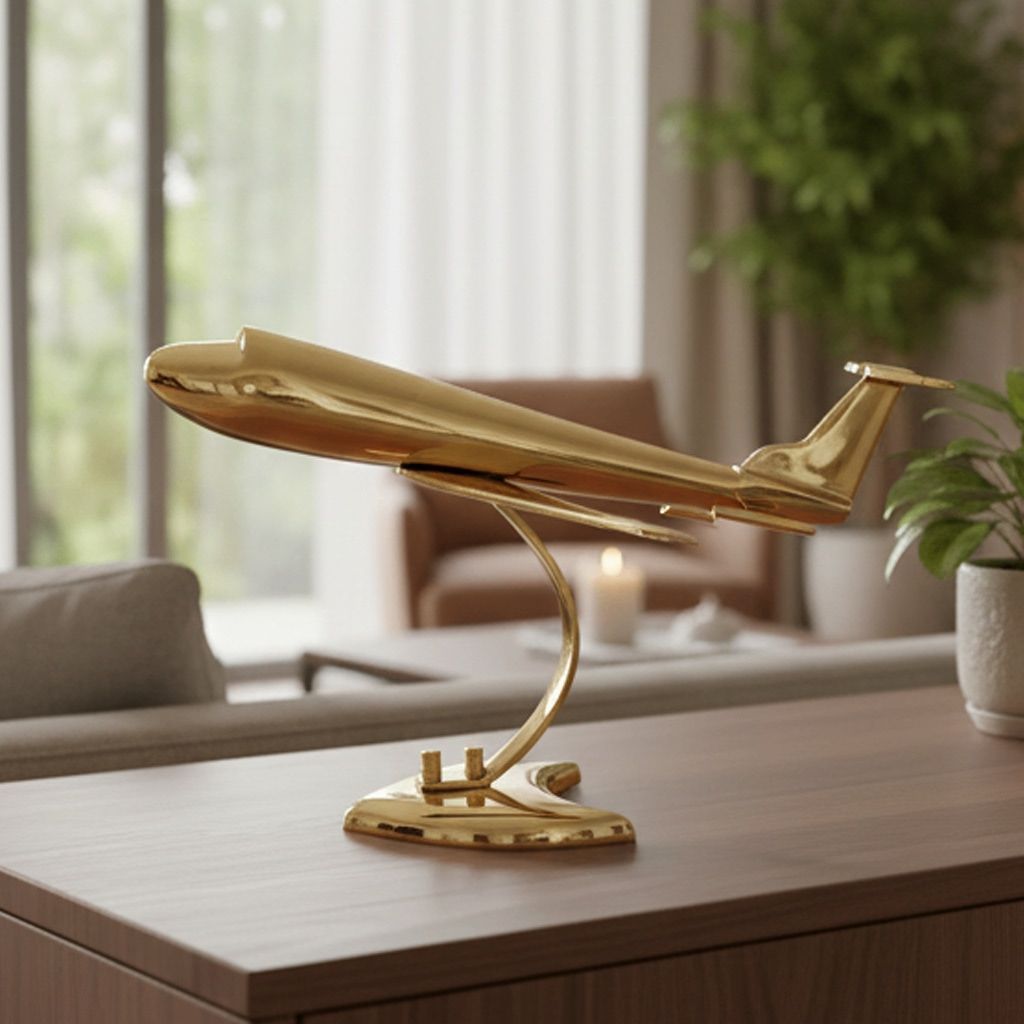 Brass Home Decorative Aeroplane J2, Jahaj (MRMAS230 C)