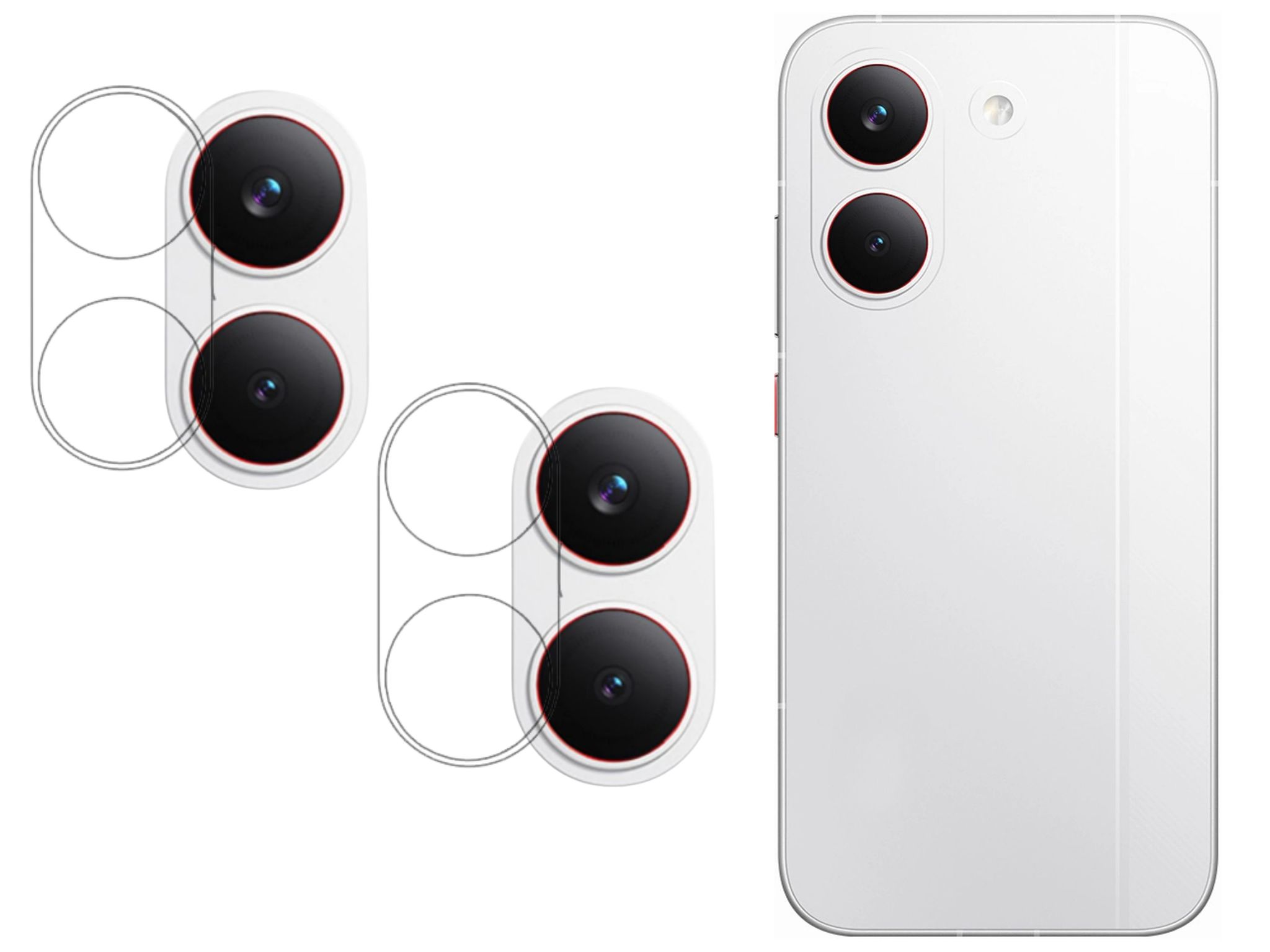 ISAAK Back Camera Lens Protector compatible for POCO X8 Pro Max 5G (Pack of 2)
