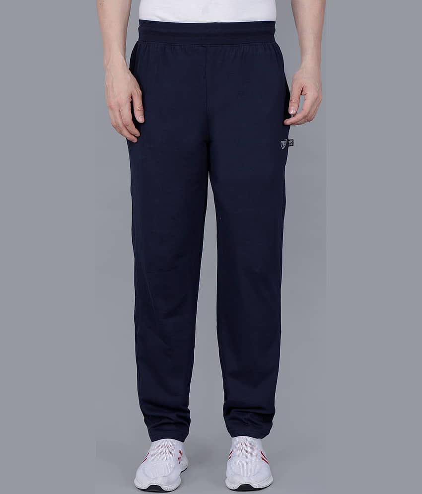 Texfro Navy Cotton Blend Men's Sports Trackpants ( Pack of 1 )