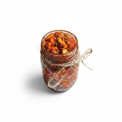 Traditional Spicy Mango Pickle - 300 gm - One glass jar